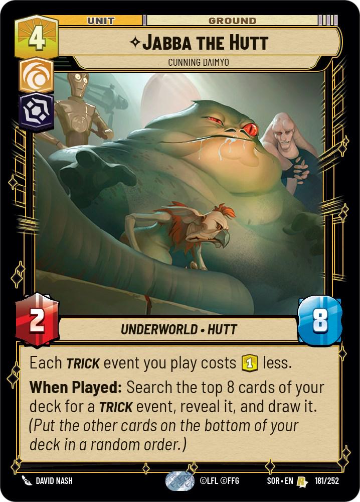 Jabba the Hutt [Foil] #181 Star Wars Unlimited: Spark of Rebellion