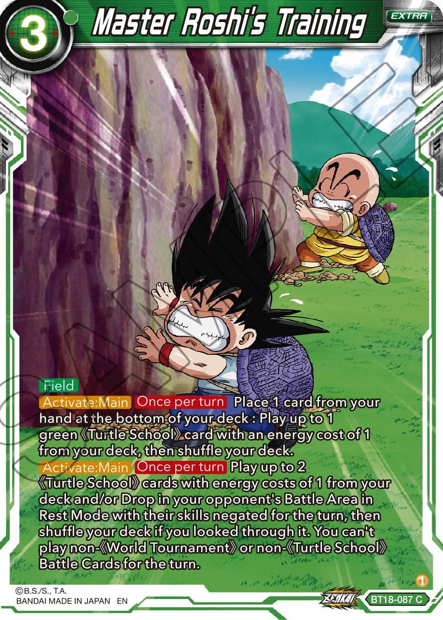 Master Roshi Training Routine Master Roshi's Training BT18-087 Prices | Dragon Ball Super Dawn of the ...