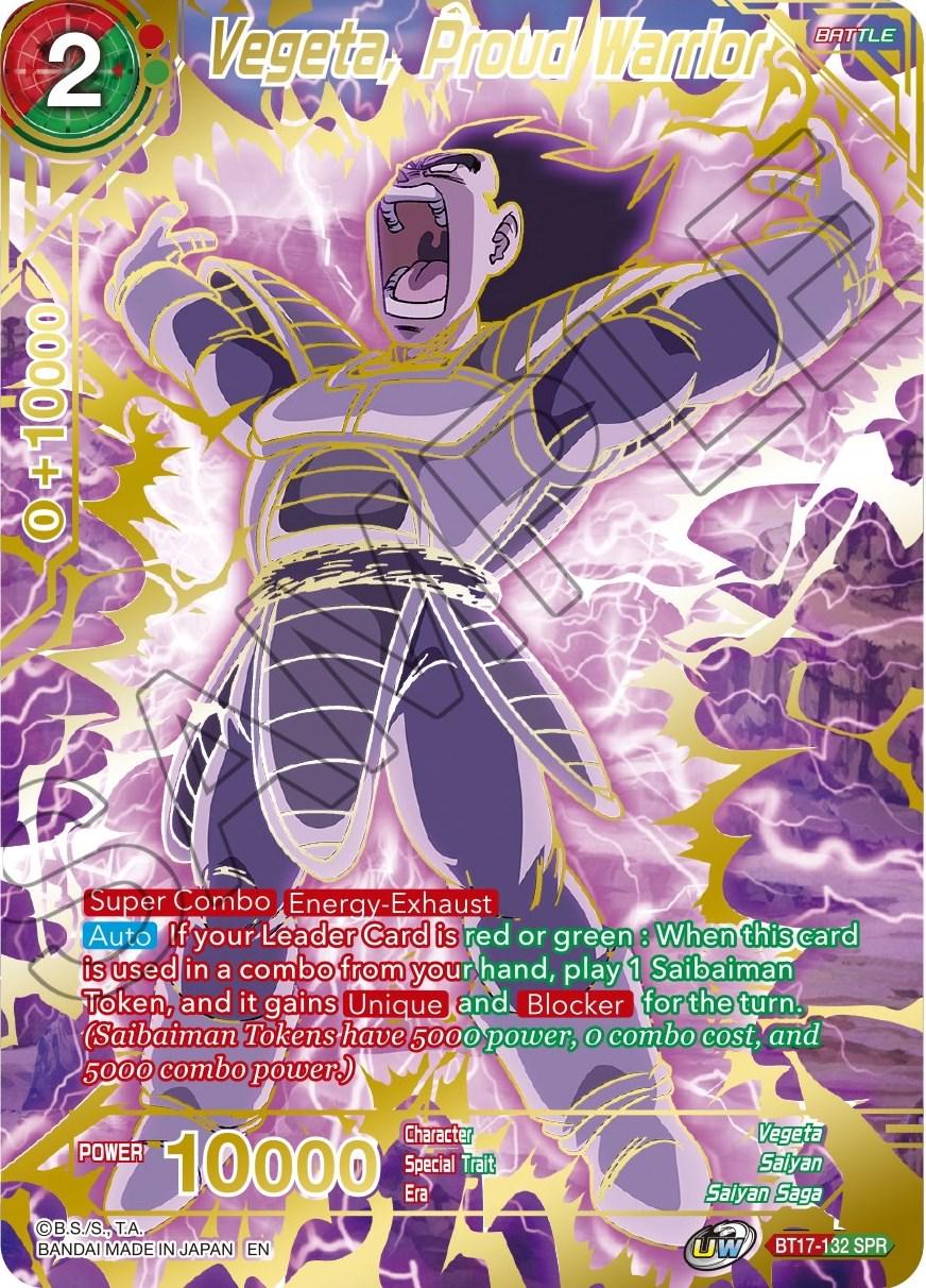 Vegeta, Proud Warrior [SPR] BT17-132 Dragon Ball Super Ultimate Squad