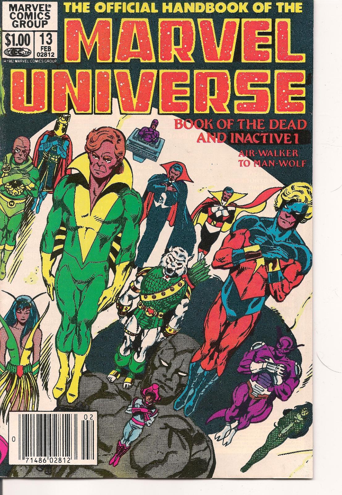 Official Handbook of the Marvel Universe [Newsstand] #13 (1984) Comic Books Official Handbook of the Marvel Universe