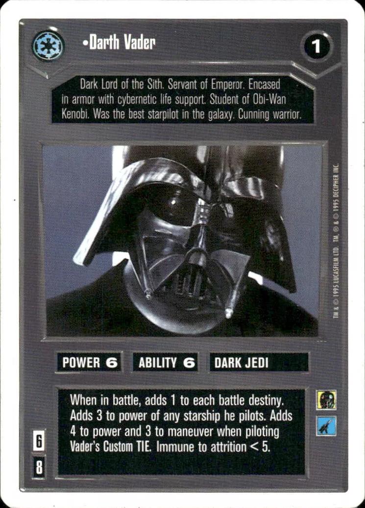 Darth Vader Star Wars CCG Premiere