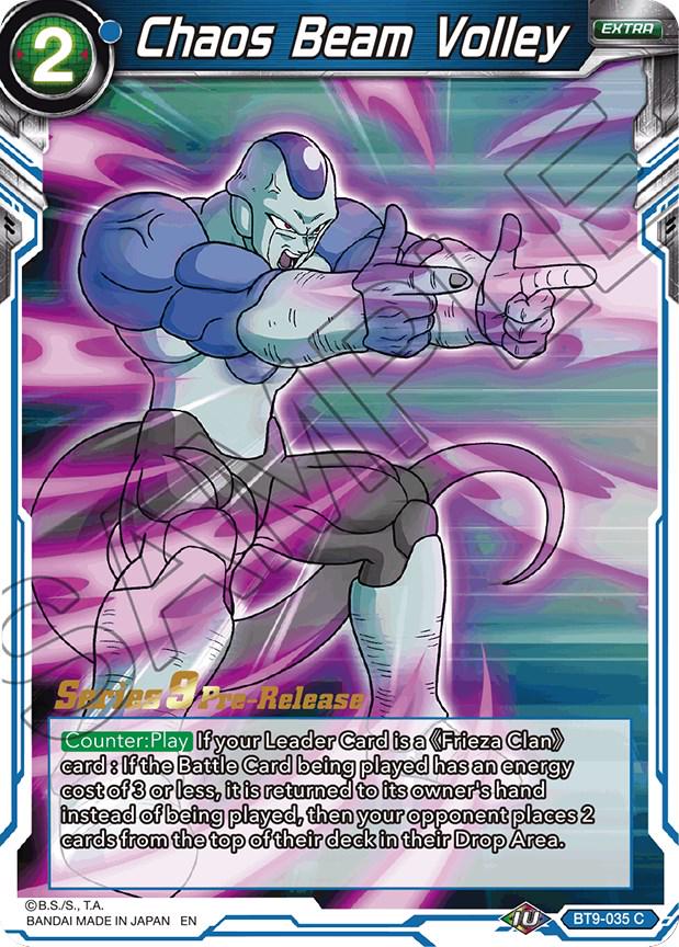 Chaos Beam Volley BT9-035 Dragon Ball Super Universal Onslaught: Pre-Release Promos