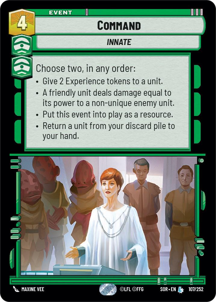 Command #107 Star Wars Unlimited: Spark of Rebellion