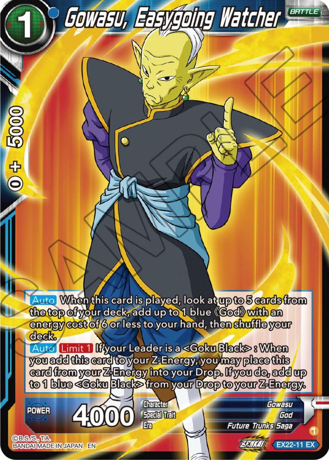 Gowasu, Easygoing Watcher [Foil] EX22-11 Dragon Ball Super Expansion Set: Ultimate Deck 2023