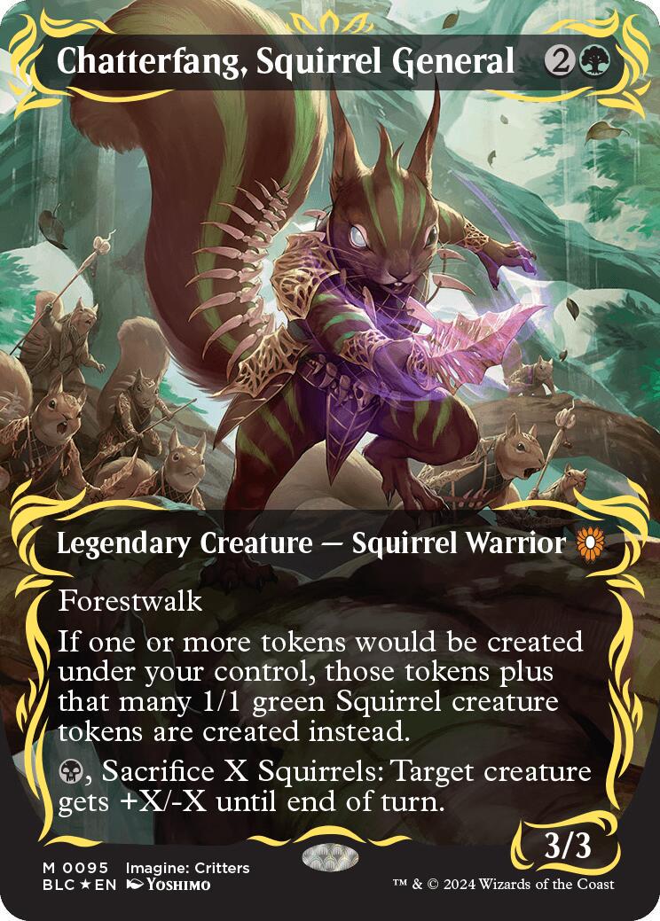 Chatterfang, Squirrel General #95 Magic Bloomburrow Commander