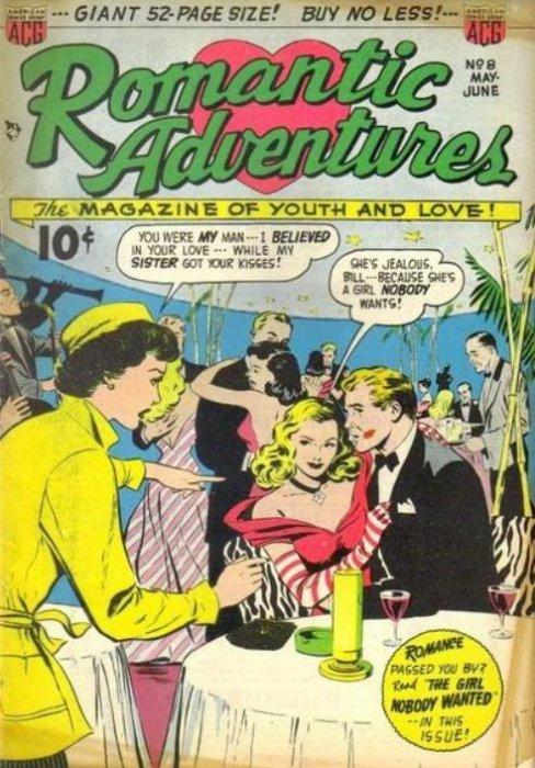 Romantic Adventures #8 (1950) Comic Books Romantic Adventures