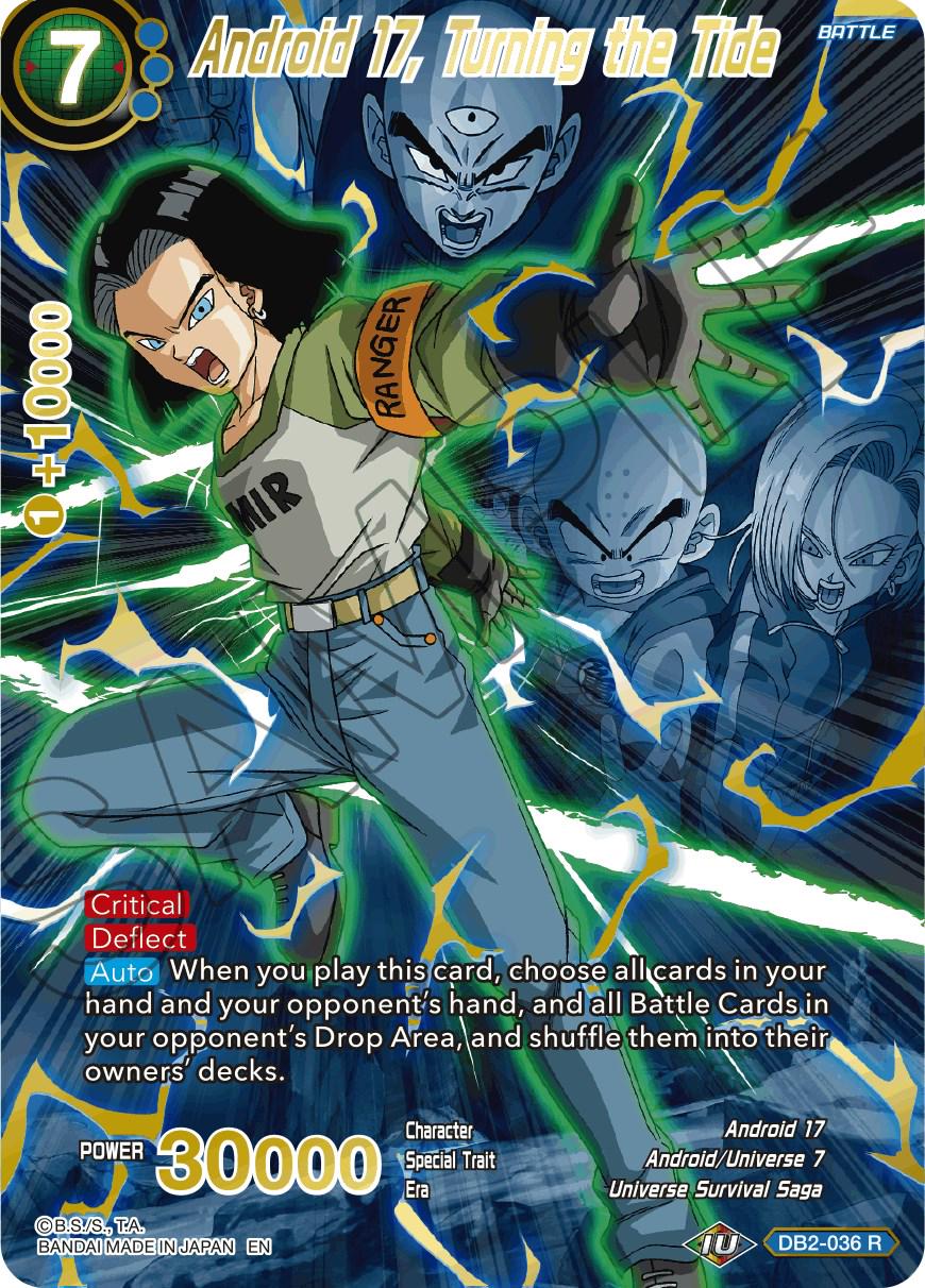 Android 17, Turning the Tide [Alternate Art Foil] DB2-036 Dragon Ball Super Expansion Set: Special Anniversary Box 2021