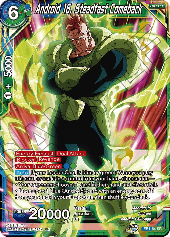 Android 16, Steadfast Comeback EB1-64 Dragon Ball Super Battle Evolution Booster