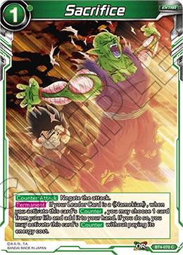 Sacrifice BT4-070 Dragon Ball Super Colossal Warfare