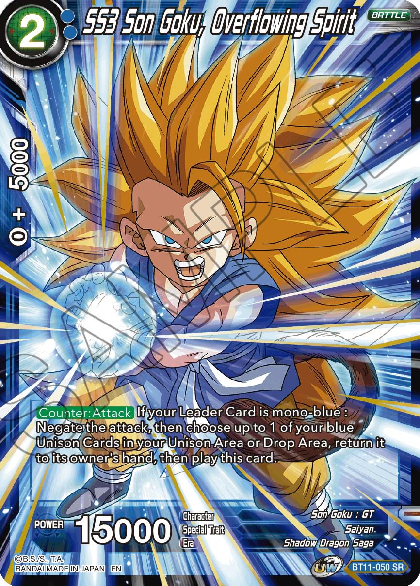 SS3 Son Goku, Overflowing Spirit BT11-050 Dragon Ball Super Vermilion Bloodline