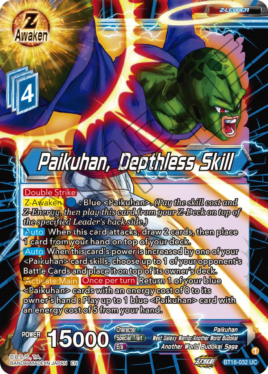 Paikuhan, Depthless Skill [Foil] BT18-032 Dragon Ball Super Dawn of the Z-Legends