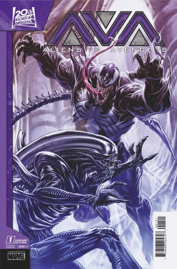 Aliens vs. Avengers [Brooks] #1 (2024) Comic Books Aliens vs. Avengers