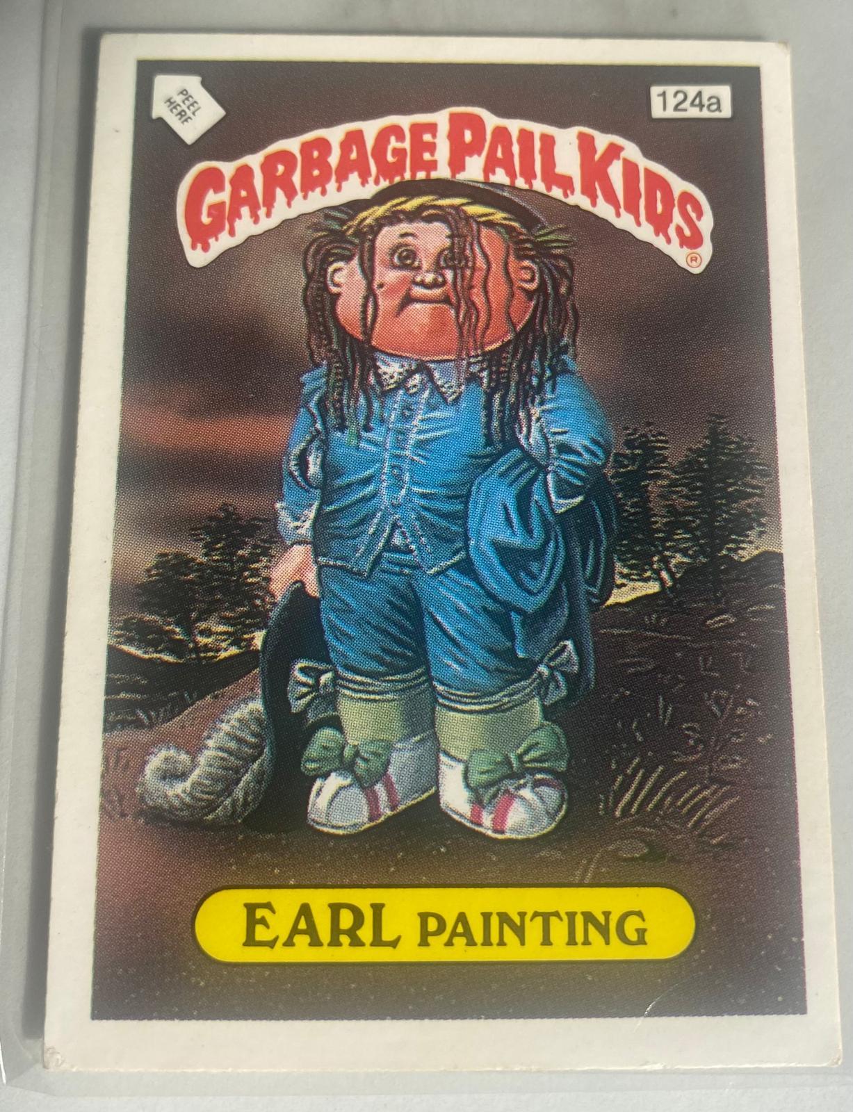 Earl Painting #124A Garbage Pail Kids 1986 Mini