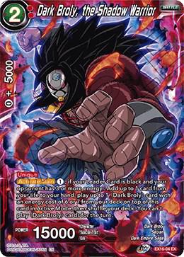 Dark Broly, the Shadow Warrior EX16-04 Dragon Ball Super Expansion Set: Ultimate Deck