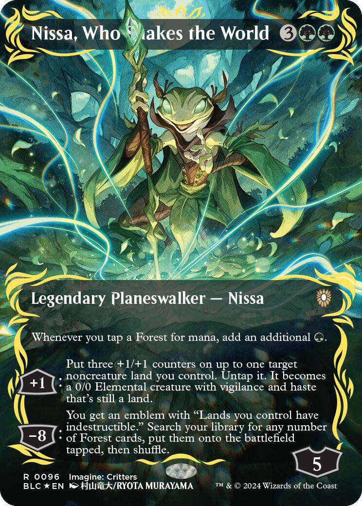 Nissa, Who Shakes the World #96 Magic Bloomburrow Commander