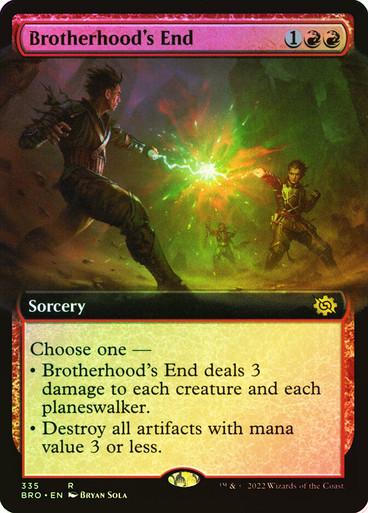 Brotherhood's End [Extended Art Foil] #335 Magic Brother's War