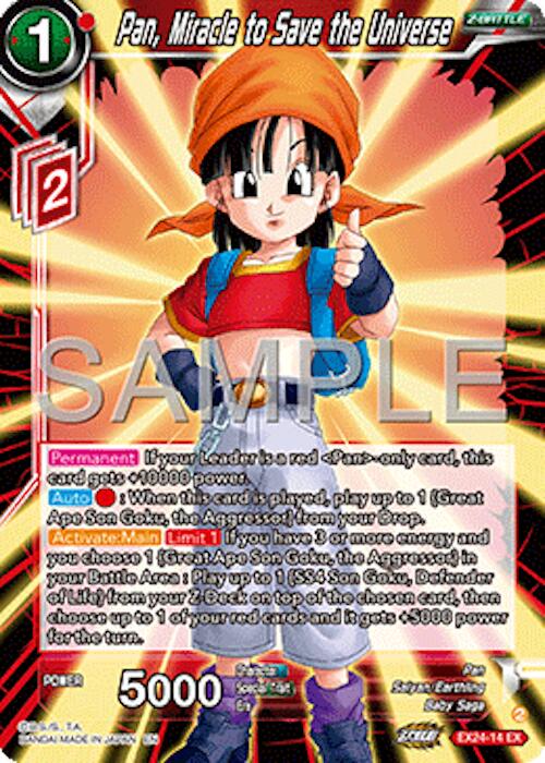 Pan, Miracle to Save the Universe [Foil] EX24-14 Dragon Ball Super Premium Anniversary Box 2024