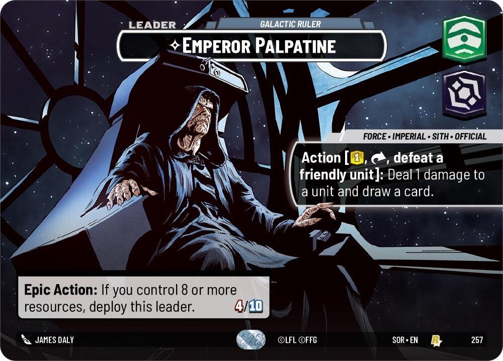 Emperor Palpatine #257 Star Wars Unlimited: Spark of Rebellion