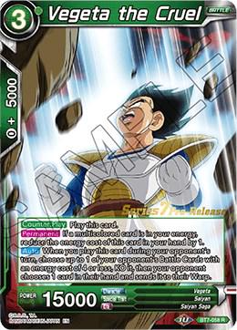 Vegeta the Cruel BT7-058 Dragon Ball Super Series 7 Pre-Release Promos