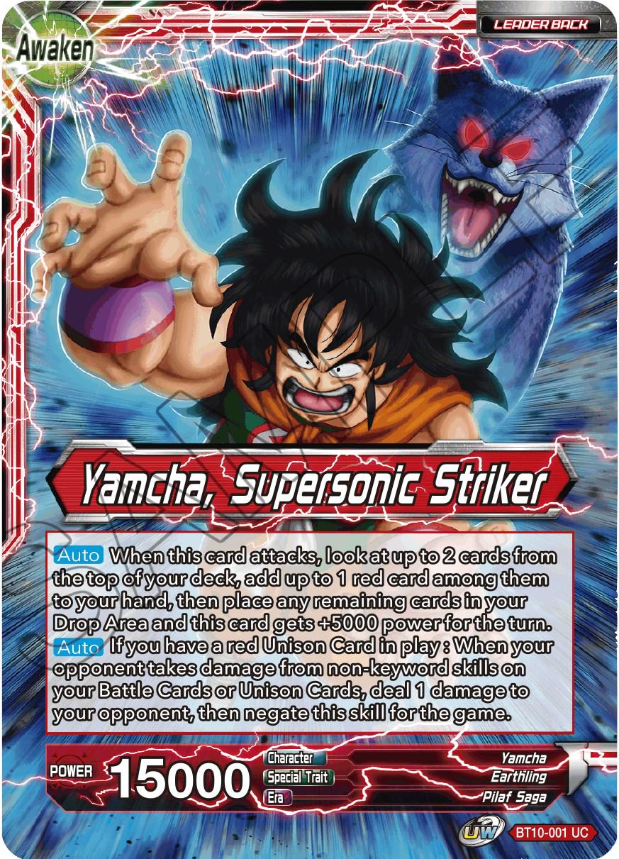 Yamcha // Yamcha, Supersonic Striker [Foil] BT10-001 Dragon Ball Super Rise of the Unison Warrior