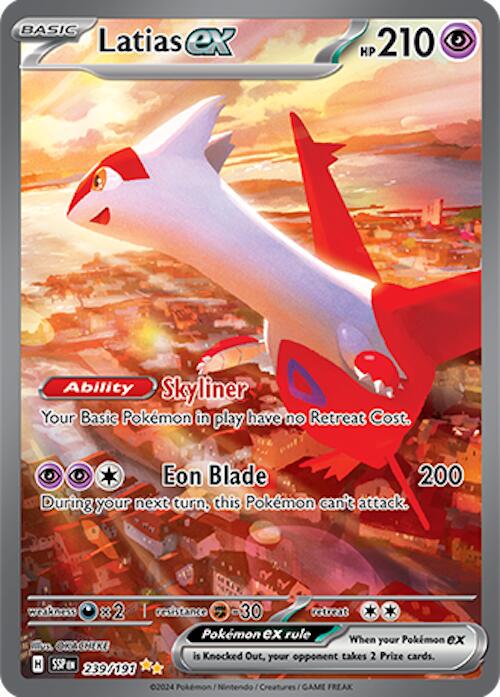 Latias ex #239 Pokemon Surging Sparks