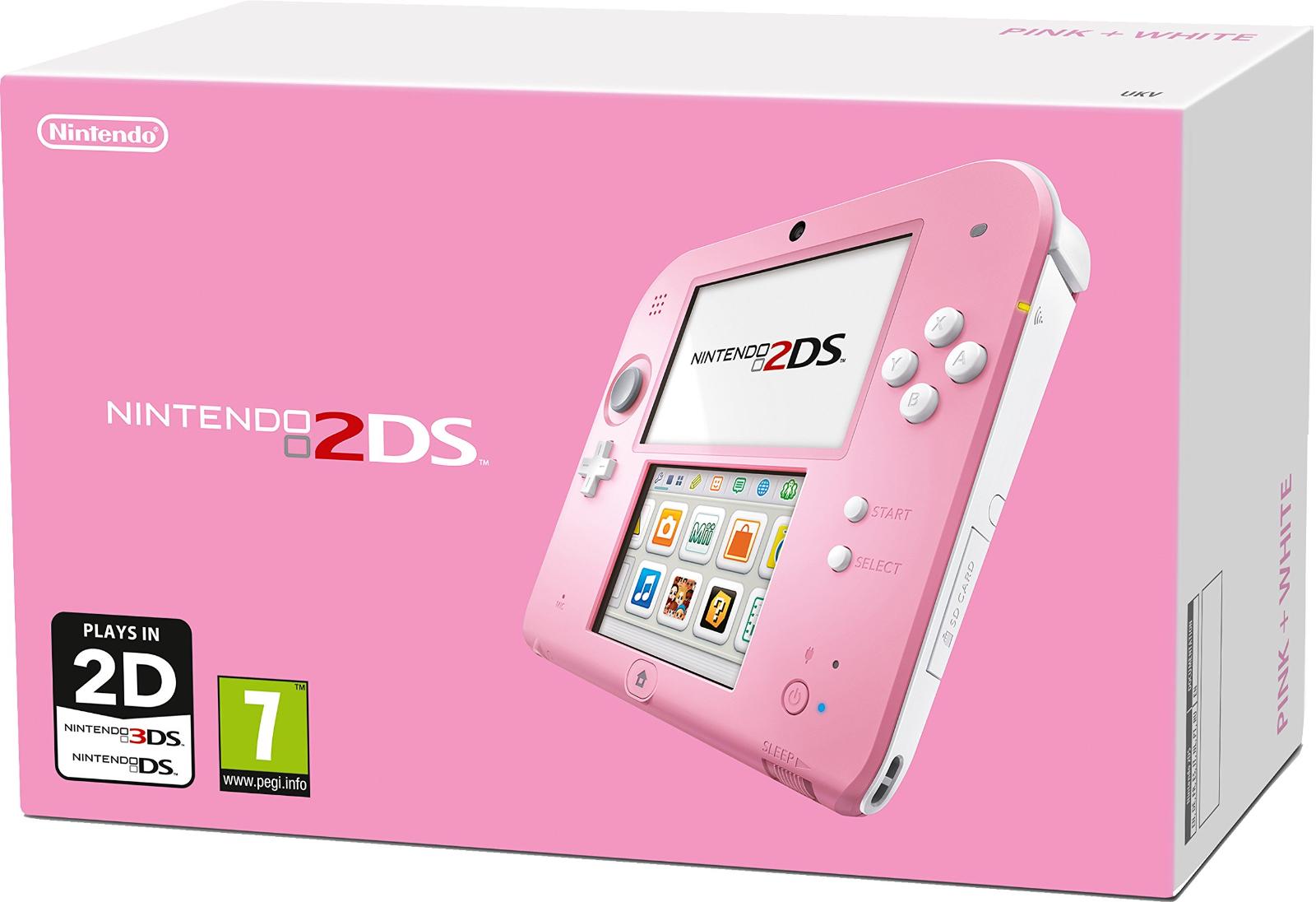 Nintendo 2DS Pink + White PAL Nintendo 3DS