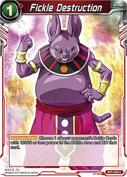 Fickle Destruction BT1-026 Dragon Ball Super Galactic Battle