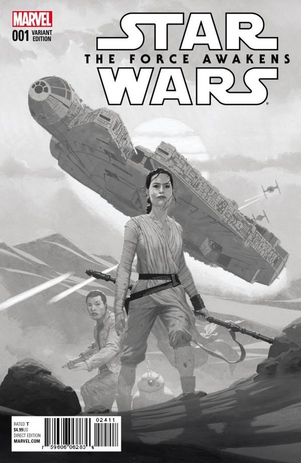 Star Wars: The Force Awakens Adaptation [Ribic Sketch] #1 (2016) Comic Books Star Wars: The Force Awakens Adaptation