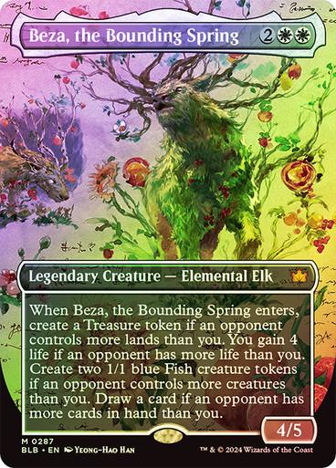 Beza, The Bounding Spring [Borderless Foil] #287 Magic Bloomburrow