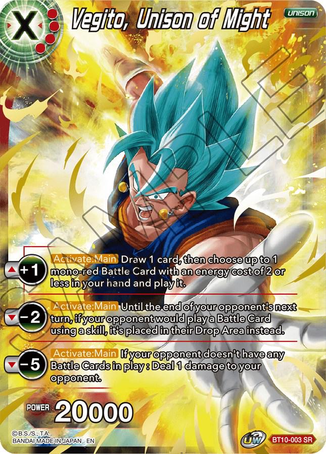 Vegito, Unison of Might BT10-003 Dragon Ball Super Rise of the Unison Warrior