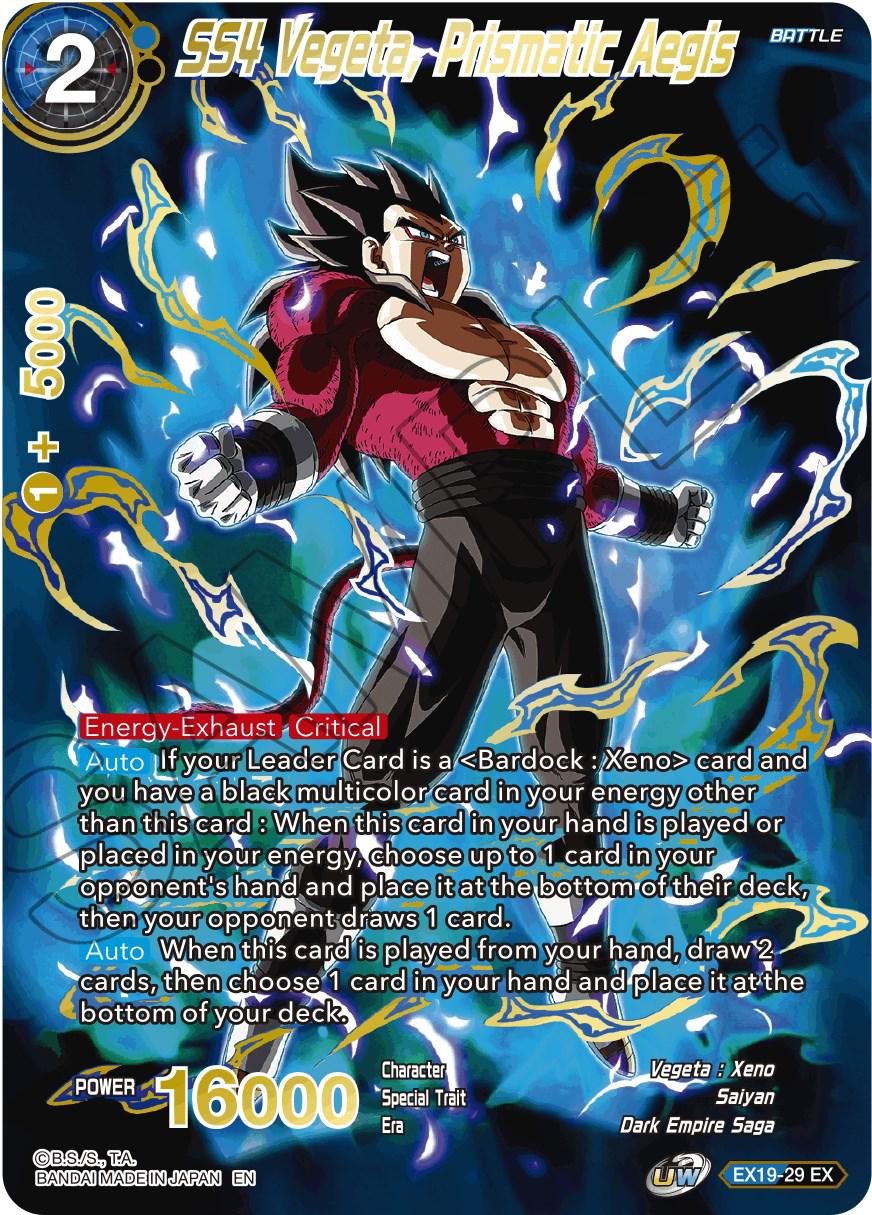 SS4 Vegeta, Prismatic Aegis EX19-29 Dragon Ball Super Expansion Set: Special Anniversary Box 2021