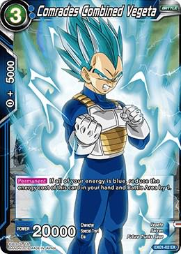 Comrades Combined Vegeta [Foil] EX01-02 Dragon Ball Super Expansion Set: Mighty Heroes