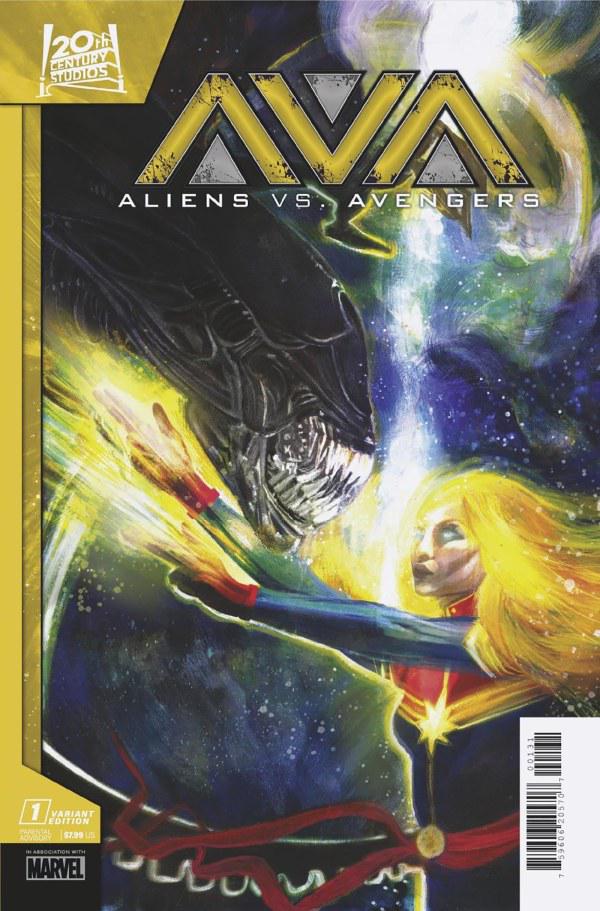 Aliens vs. Avengers [Orzu] #1 (2024) Comic Books Aliens vs. Avengers