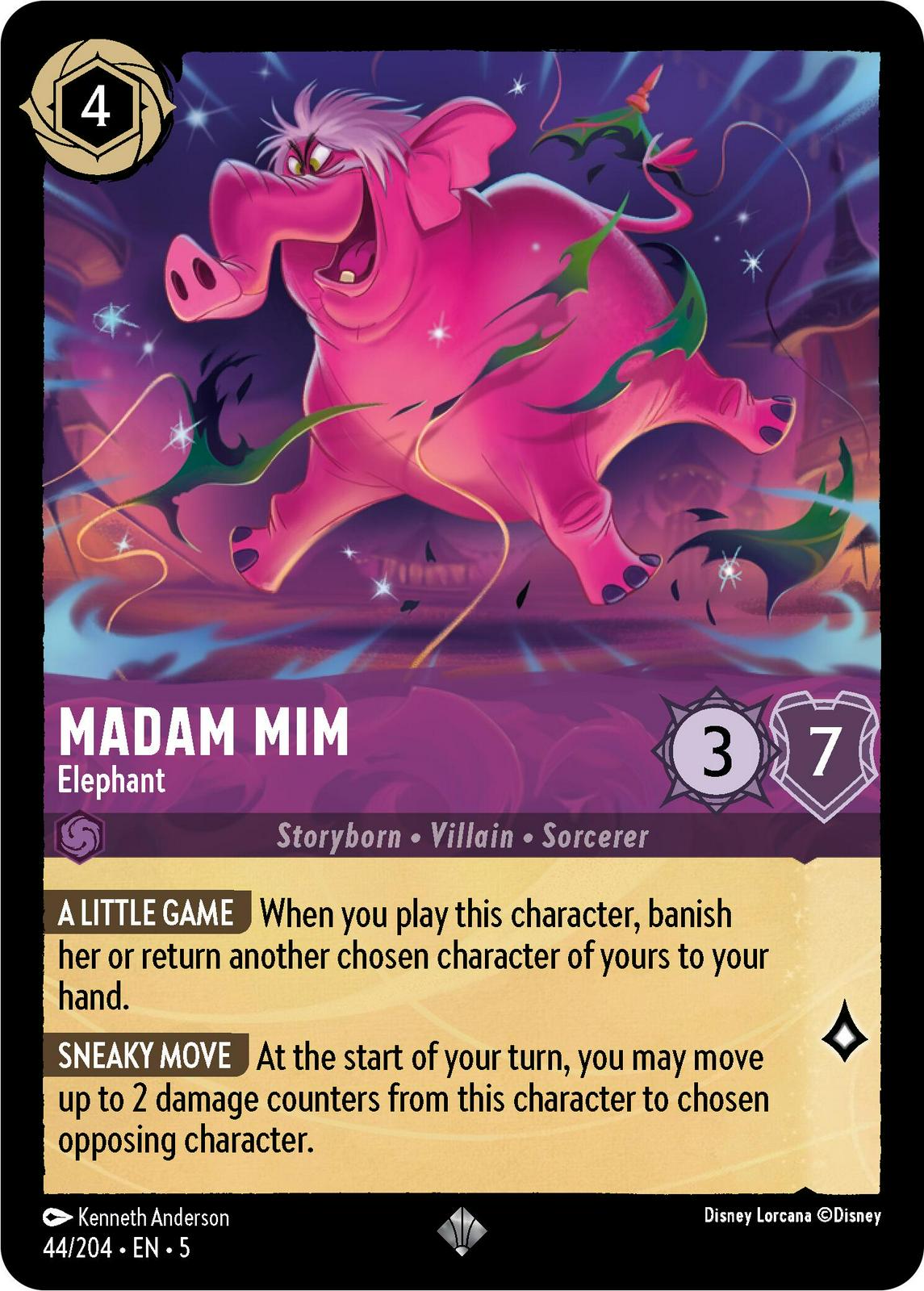 Madam Mim - Elephant [Foil] #44 Lorcana Shimmering Skies