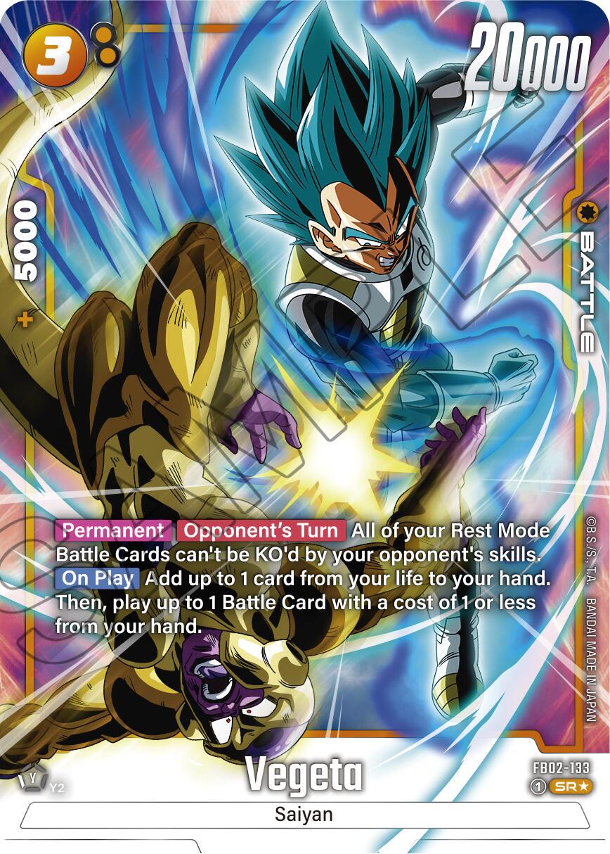 Vegeta [Alternate Art Holo] FB02-133 Dragon Ball Fusion World Blazing Aura