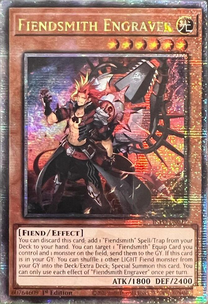 Fiendsmith Engraver [Quarter Century Secret Rare] INFO-EN017 YuGiOh The Infinite Forbidden