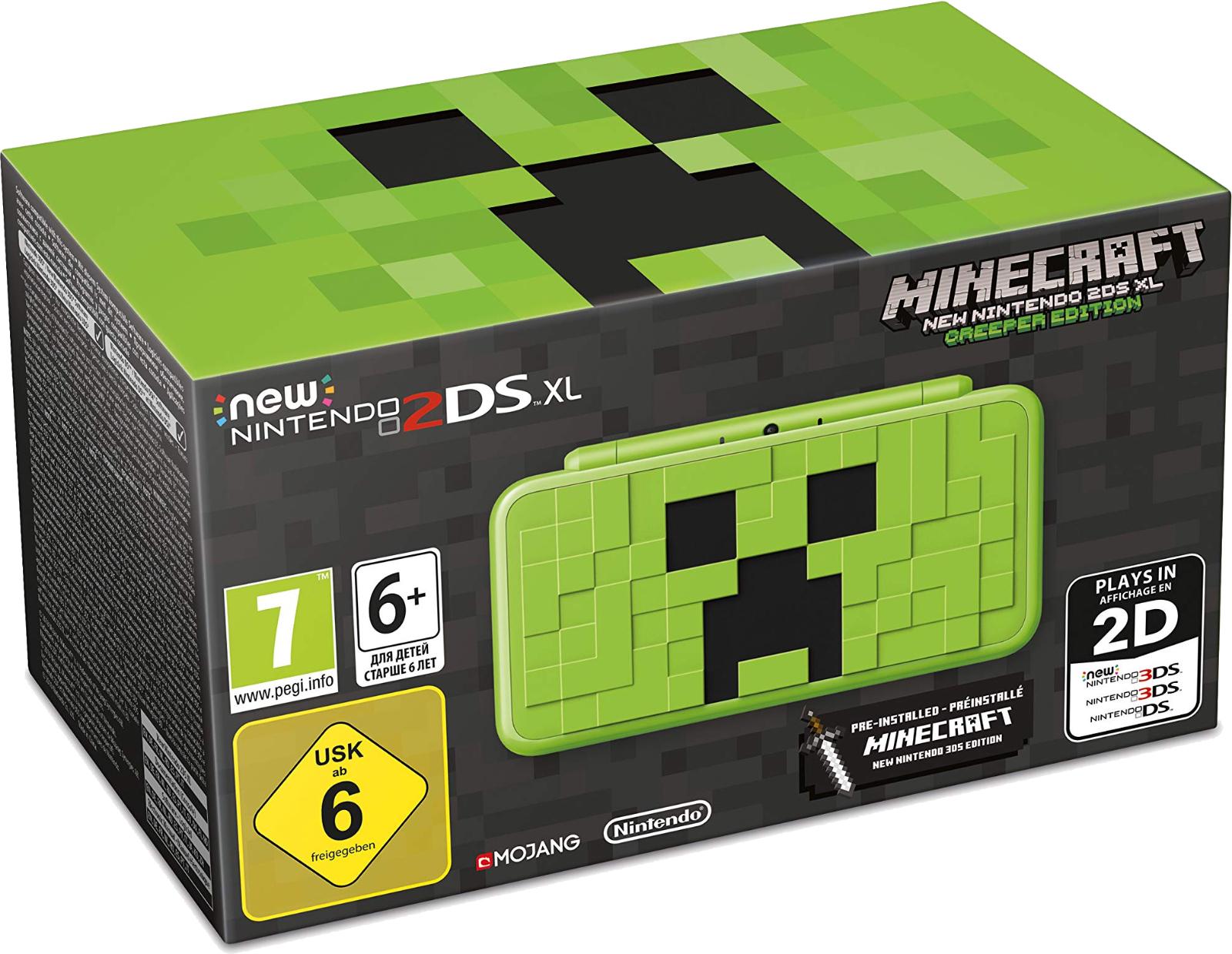 New Nintendo 2DS XL Minecraft Creeper Edition PAL Nintendo 3DS