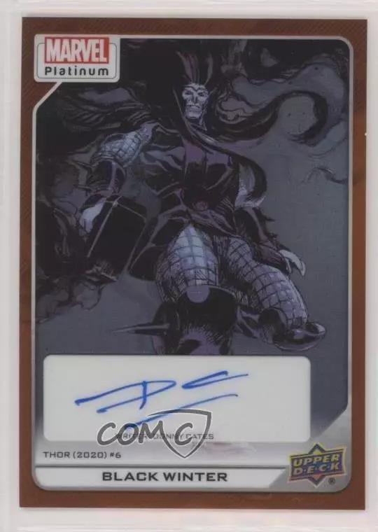 Black Winter [Creator Auto Orange Rainbow] #127 Marvel 2023 Upper Deck Platinum