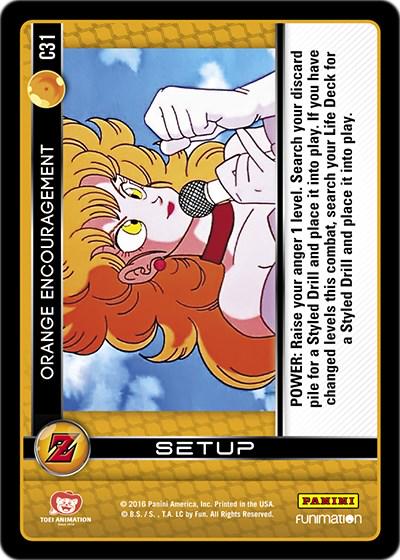 Orange Encouragement [Foil] C31 Dragon Ball Z Awakening