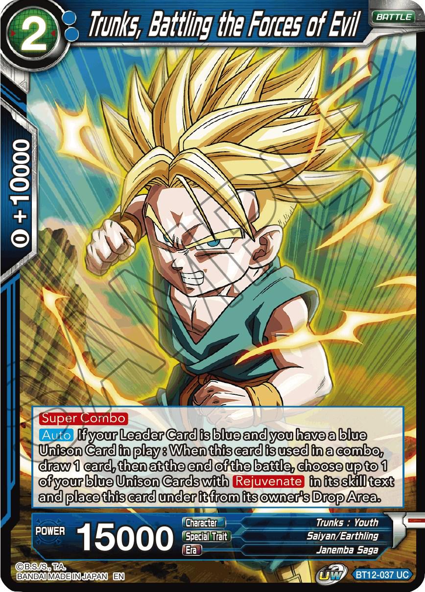 Trunks, Battling the Forces of Evil [Foil] BT12-037 Dragon Ball Super Vicious Rejuvenation