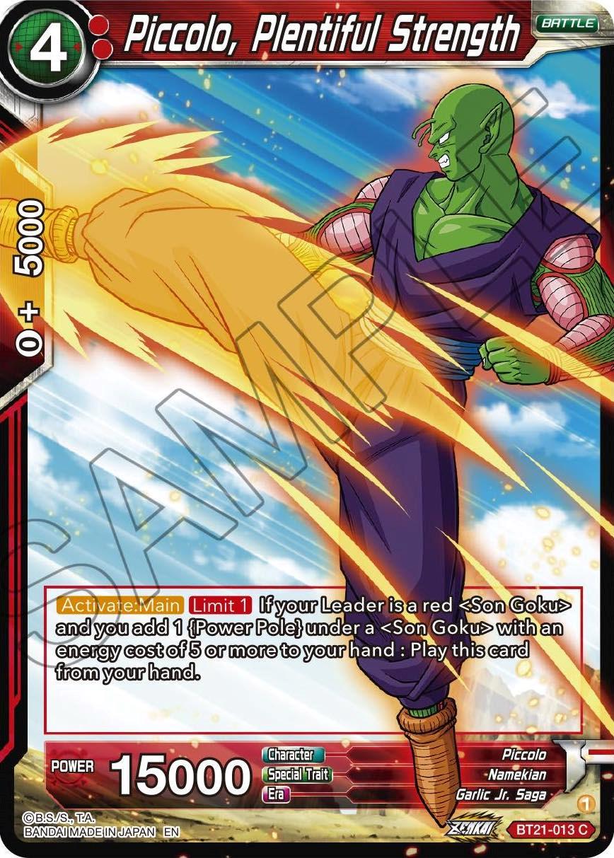 Piccolo, Plentiful Strength [Foil] BT21-013 Dragon Ball Super Wild Resurgence