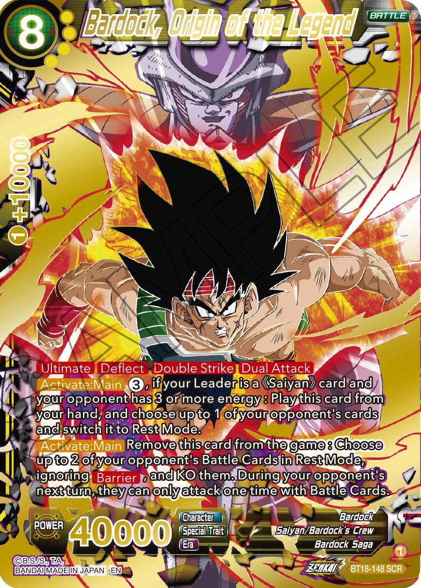 Bardock, Origin of the Legend BT18-148 Dragon Ball Super Dawn of the Z-Legends