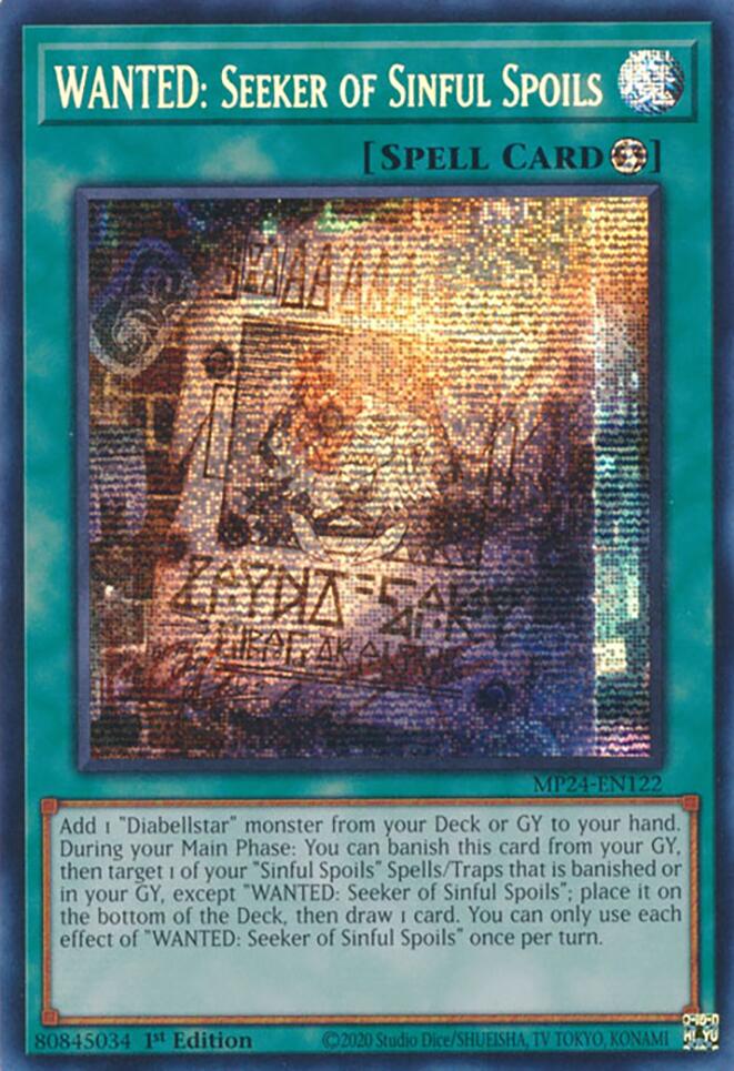 WANTED: Seeker of Sinful Spoils MP24-EN122 YuGiOh 25th Anniversary Tin: Dueling Mirrors