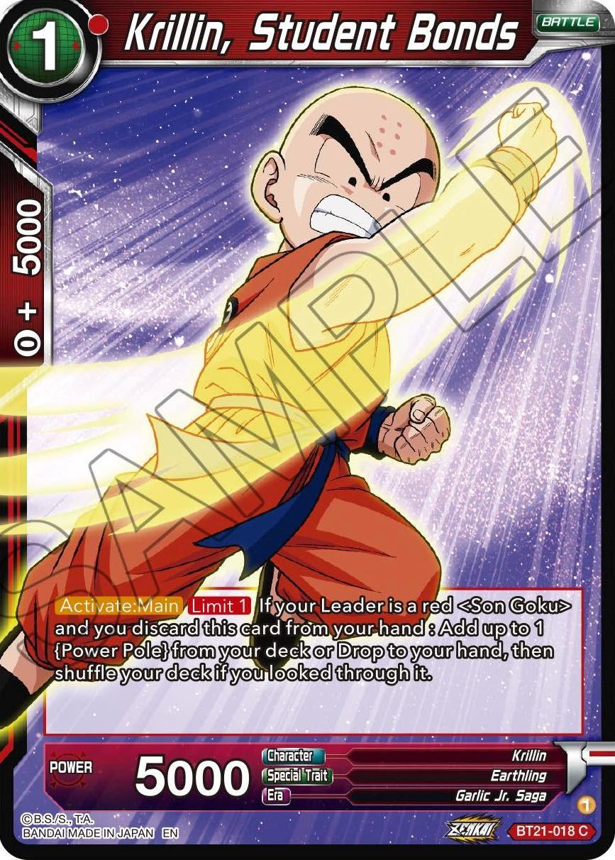 Krillin, Student Bonds BT21-018 Dragon Ball Super Wild Resurgence