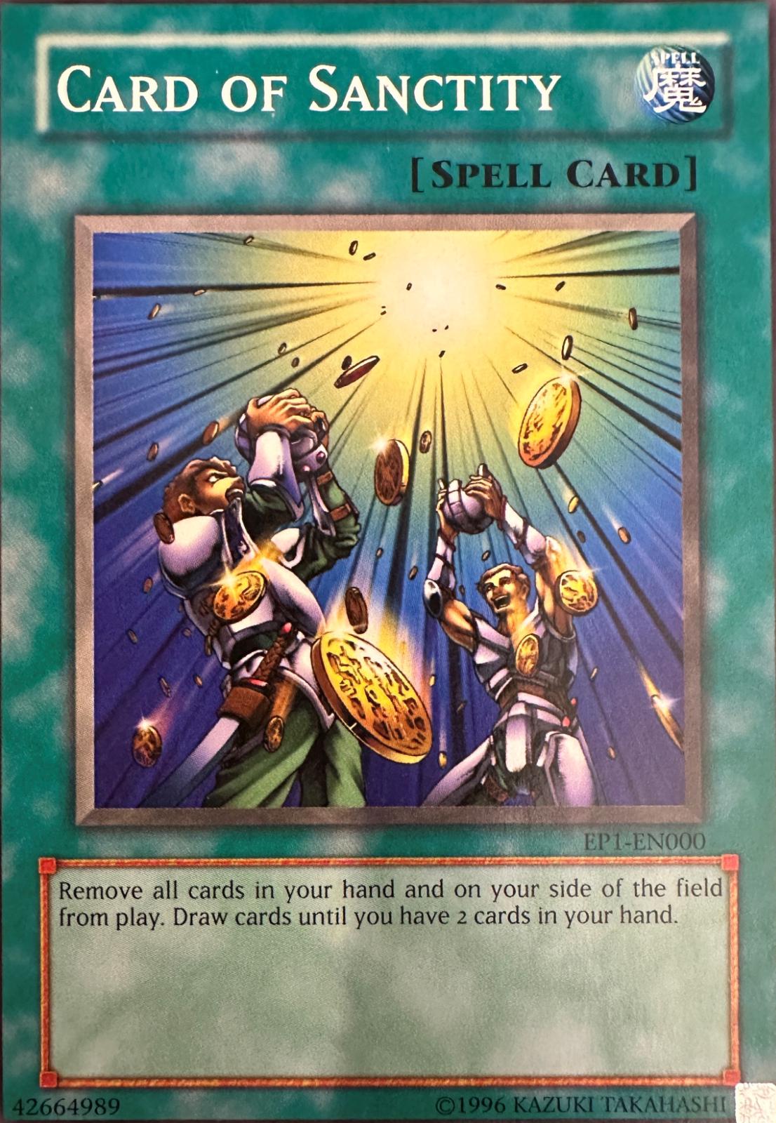 Card Of Sanctity EP1-EN000 YuGiOh Exclusive Pack