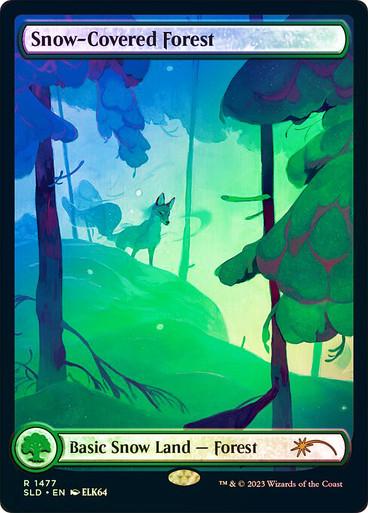 Snow-Covered Forest [Full Art Foil] #1477 Magic Secret Lair Drop