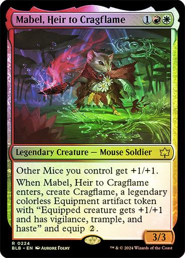 Mabel, Heir to Cragflame [Foil] #224 Magic Bloomburrow