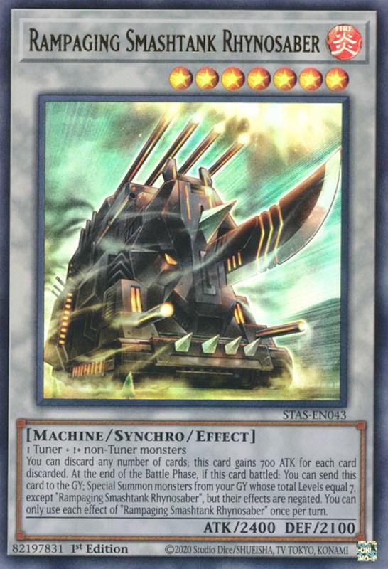 Rampaging Smashtank Rhynosaber STAS-EN043 YuGiOh 2 Player Starter Set