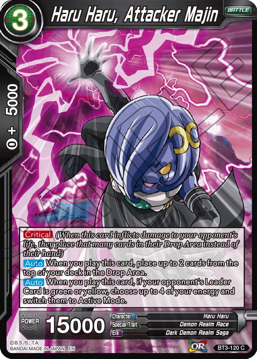 Haru Haru, Attacker Majin [Reprint] BT3-120 Dragon Ball Super Battle Evolution Booster