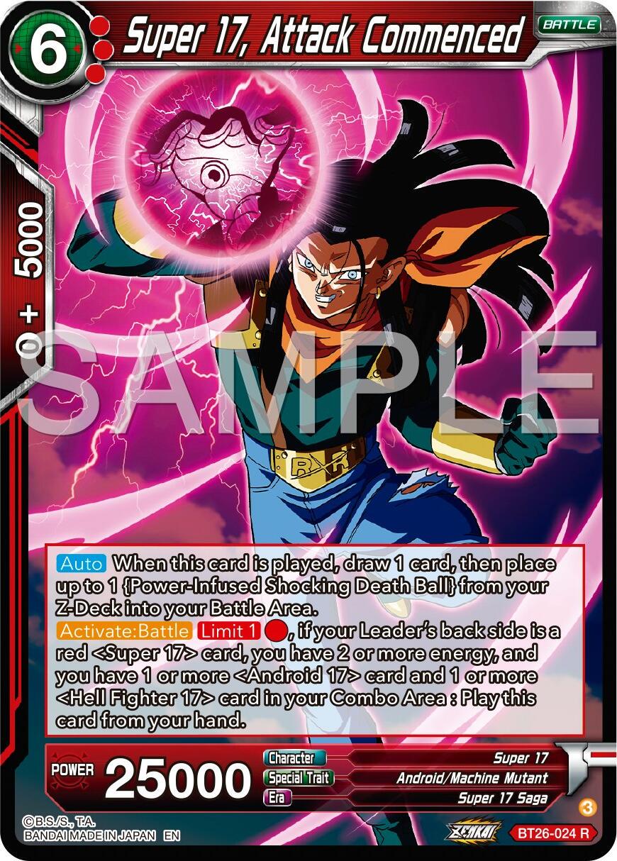 Super 17, Attack Commenced [Foil] BT26-024 Dragon Ball Super Ultimate Advent